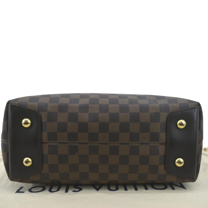 LOUIS VUITTON Duomo Hobo Damier Ebene Hobo Bag Brown - Image 9