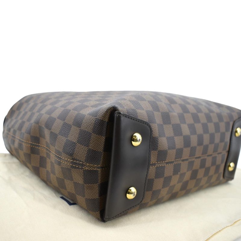 LOUIS VUITTON Duomo Hobo Damier Ebene Hobo Bag Brown - Image 8