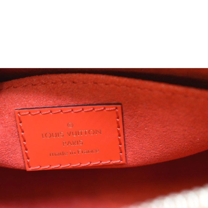 LOUIS VUITTON Alma Mini Epi Leather Crossbody Bag Red - Image 10