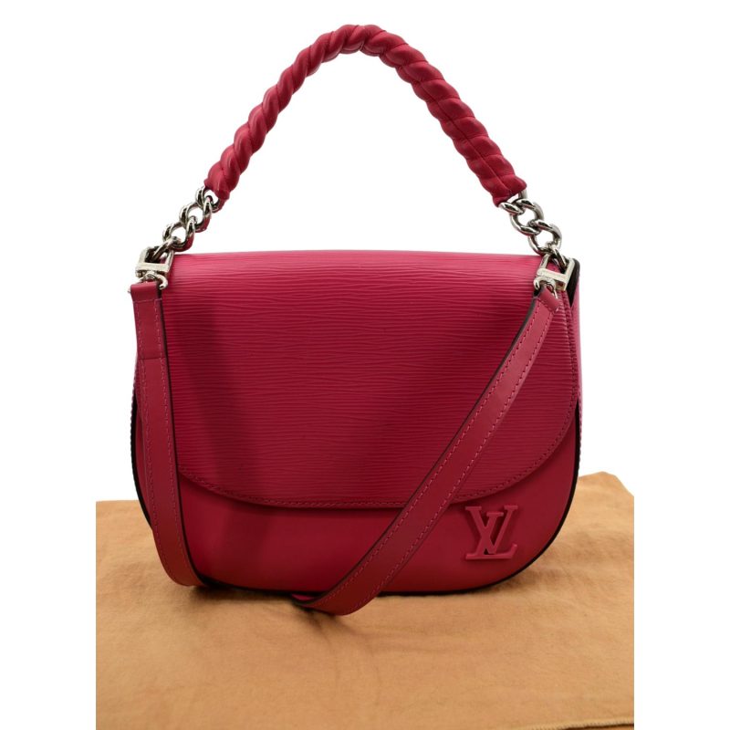 LOUIS VUITTON Luna Epi Leather Crossbody Bag Hot Pink - Image 2