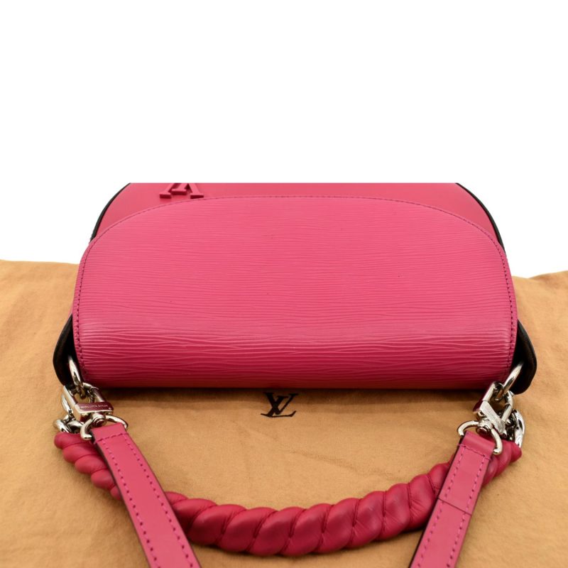 LOUIS VUITTON Luna Epi Leather Crossbody Bag Hot Pink - Image 4
