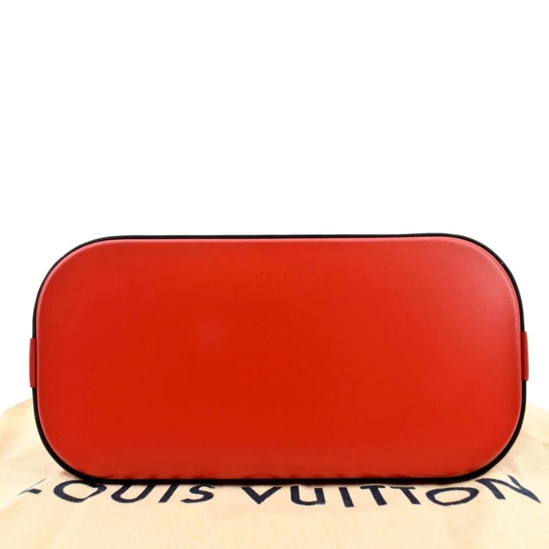 LOUIS VUITTON Alma Mini Epi Leather Crossbody Bag Red - Image 8