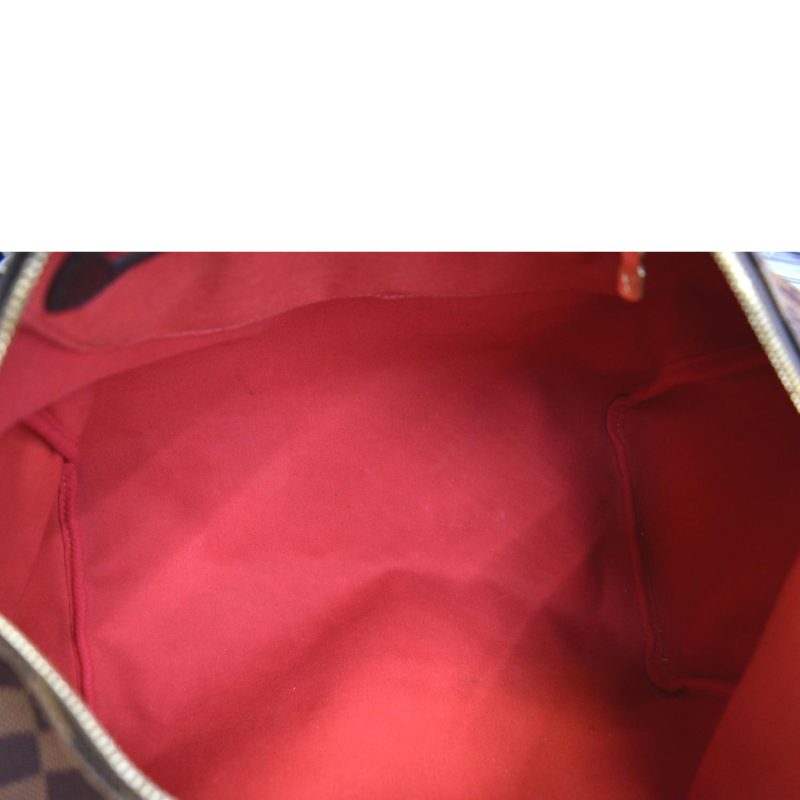 LOUIS VUITTON Speedy 35 Damier Ebene Satchel Bag Brown - Image 10
