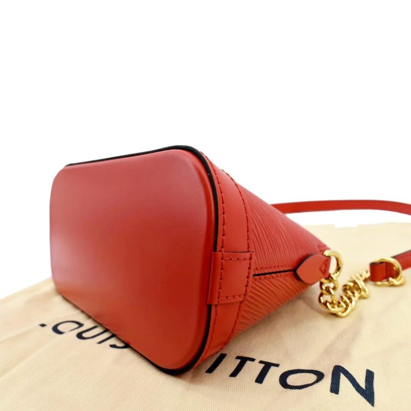 LOUIS VUITTON Alma Mini Epi Leather Crossbody Bag Red - Image 6