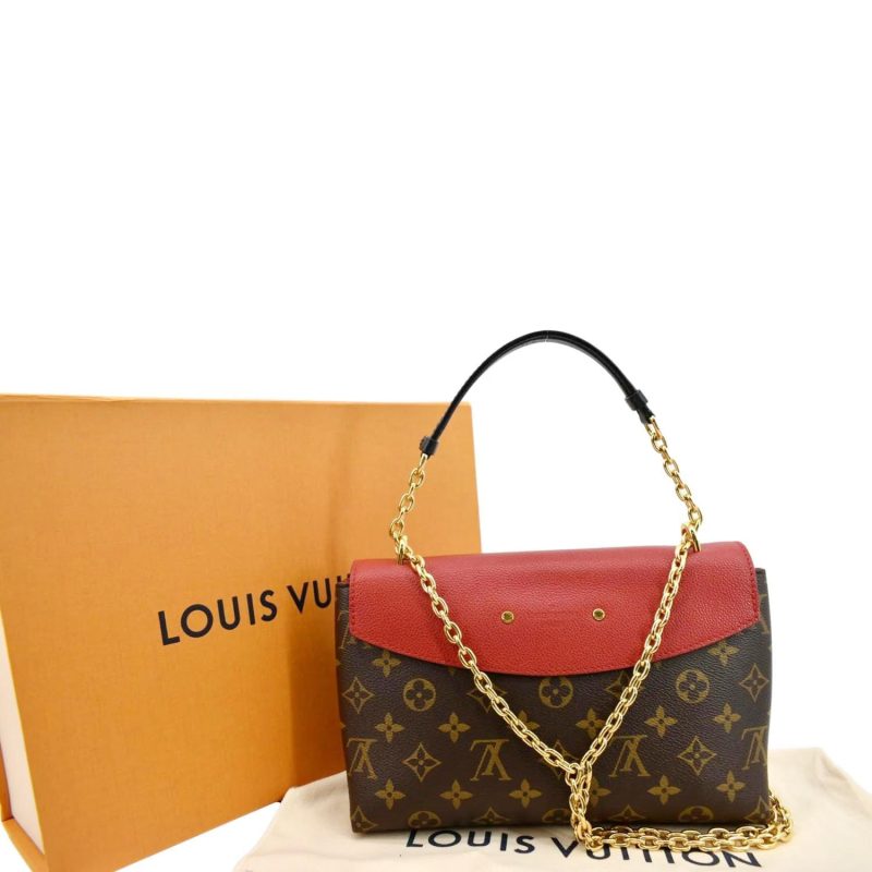 LOUIS VUITTON Saint Placide Monogram Canvas Crossbody Bag Cerise - Image 2
