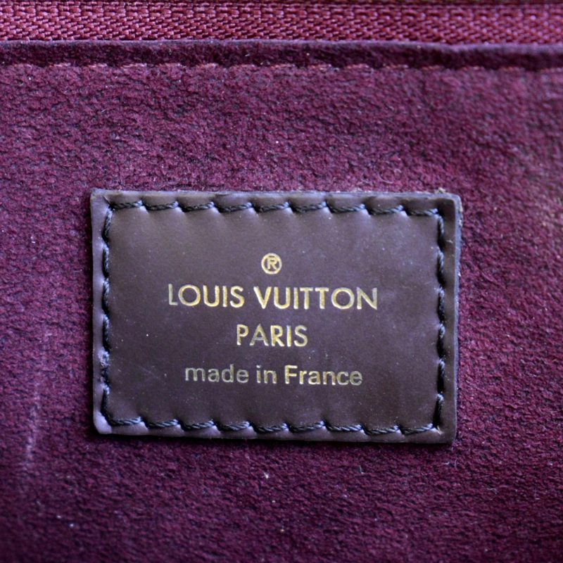 LOUIS VUITTON Brompton Damier Ebene Shoulder Bag Brown - Image 10