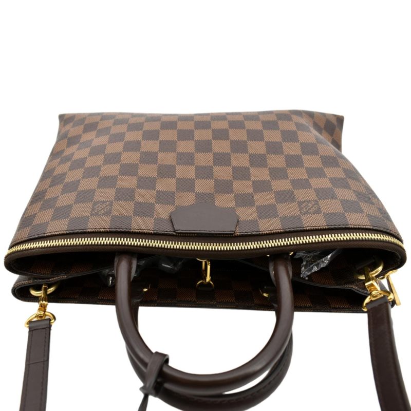 LOUIS VUITTON Brompton Damier Ebene Shoulder Bag Brown - Image 3