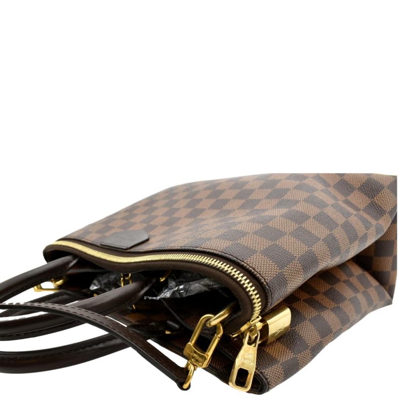 LOUIS VUITTON Brompton Damier Ebene Shoulder Bag Brown - Image 4