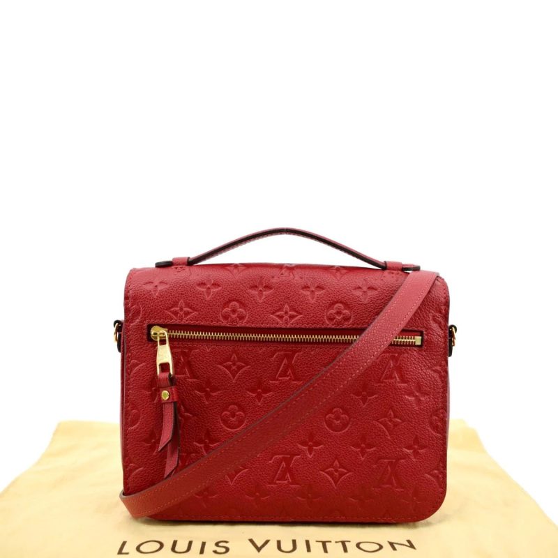 LOUIS VUITTON Metis Pochette Empreinte Leather Crossbody Bag Red - Image 2