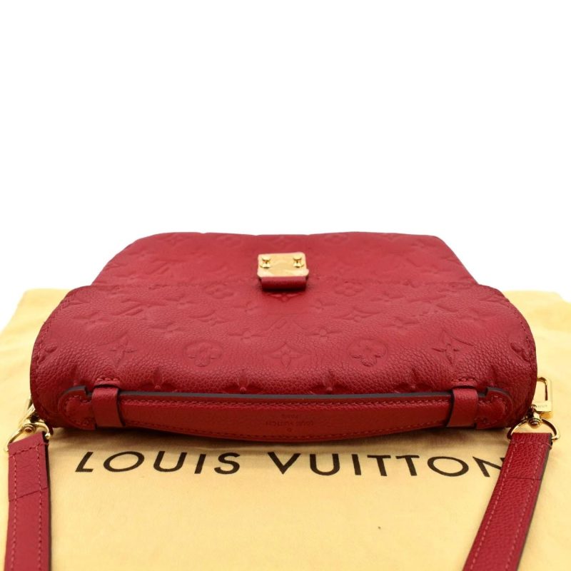 LOUIS VUITTON Metis Pochette Empreinte Leather Crossbody Bag Red - Image 3