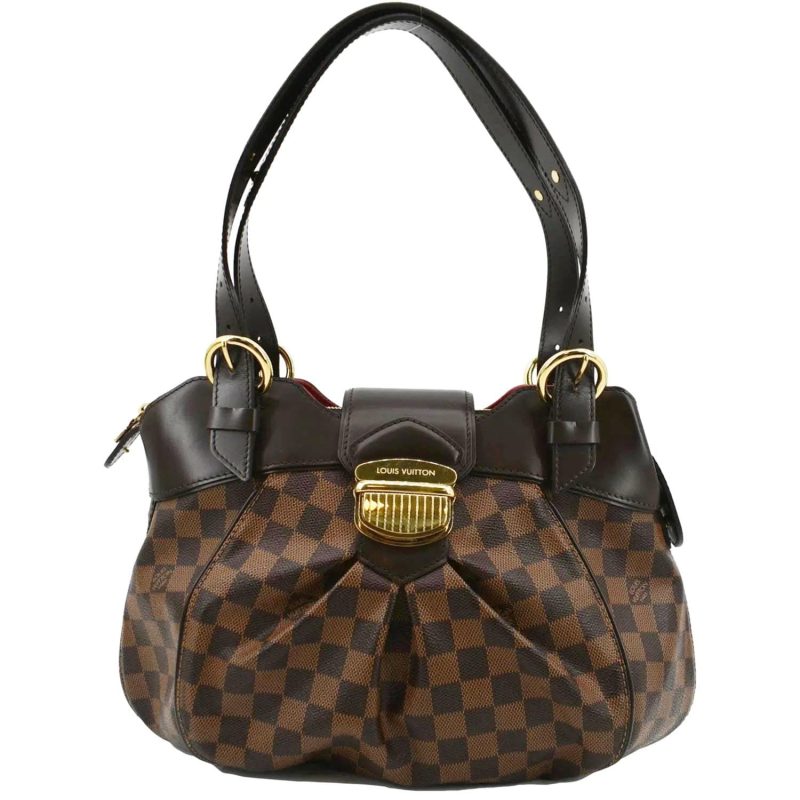 Louis Vuitton Women Sistina MM Damier Ebene Shoulder Bag Brown - Image 10