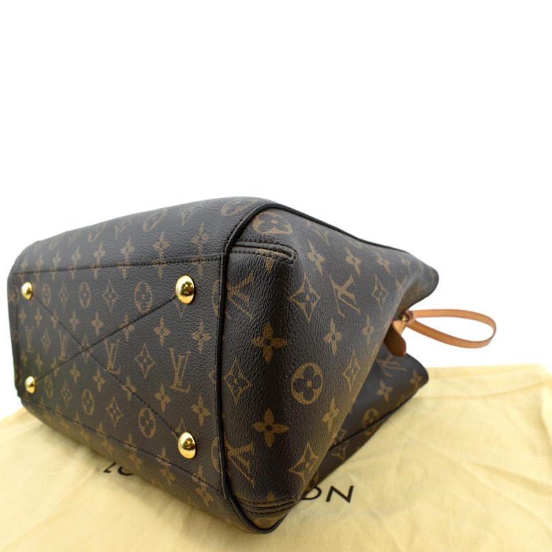 LOUIS VUITTON Montaigne GM Monogram Canvas Shoulder Bag Brown - Image 6