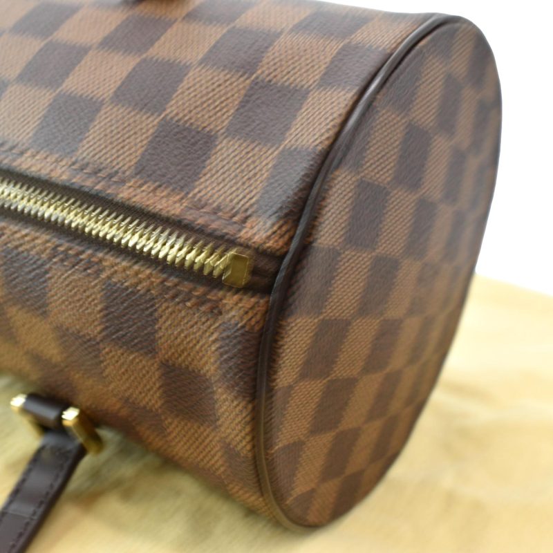 LOUIS VUITTON Papillon Damier Ebene Shoulder Bag Brown - Image 6