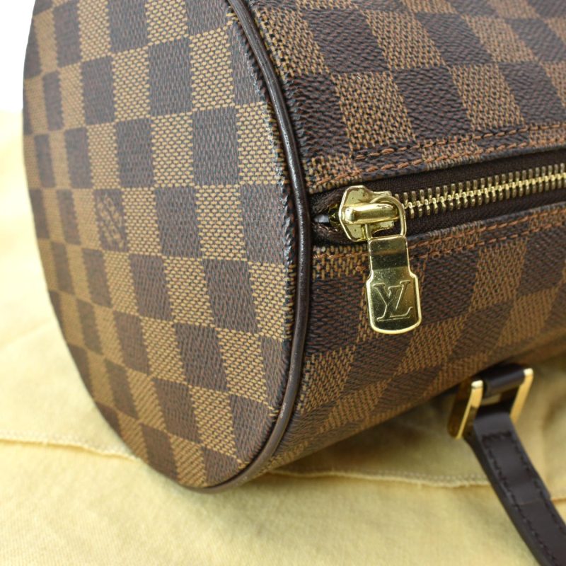 LOUIS VUITTON Papillon Damier Ebene Shoulder Bag Brown - Image 5