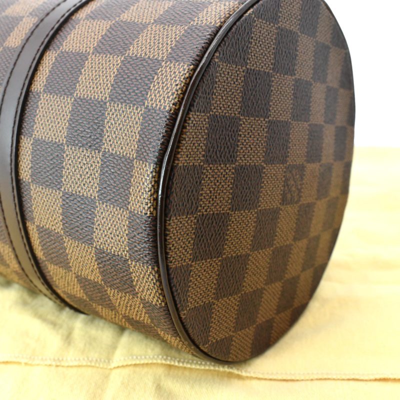 LOUIS VUITTON Papillon Damier Ebene Shoulder Bag Brown - Image 8