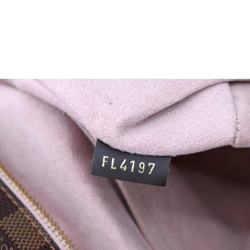 LOUIS VUITTON Jersey Damier Ebene Shoulder Bag Magnolia - Image 10