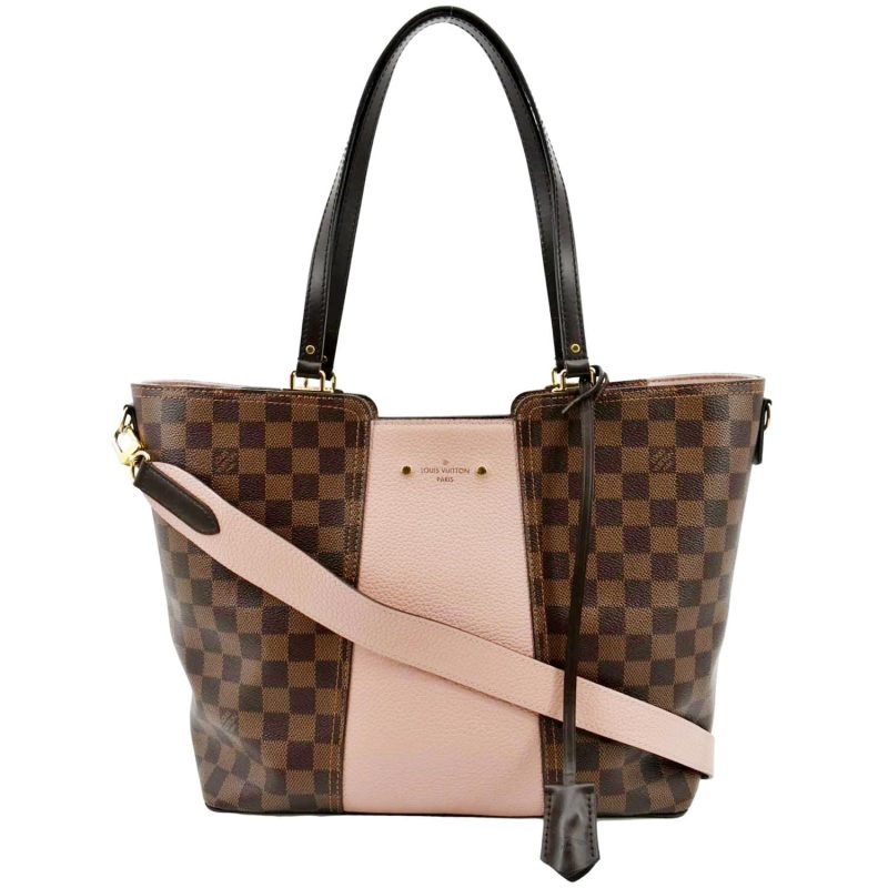 LOUIS VUITTON Jersey Damier Ebene Shoulder Bag Magnolia - Image 11