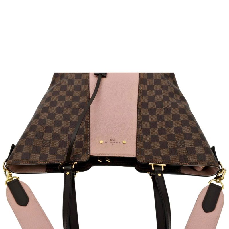 LOUIS VUITTON Jersey Damier Ebene Shoulder Bag Magnolia - Image 3