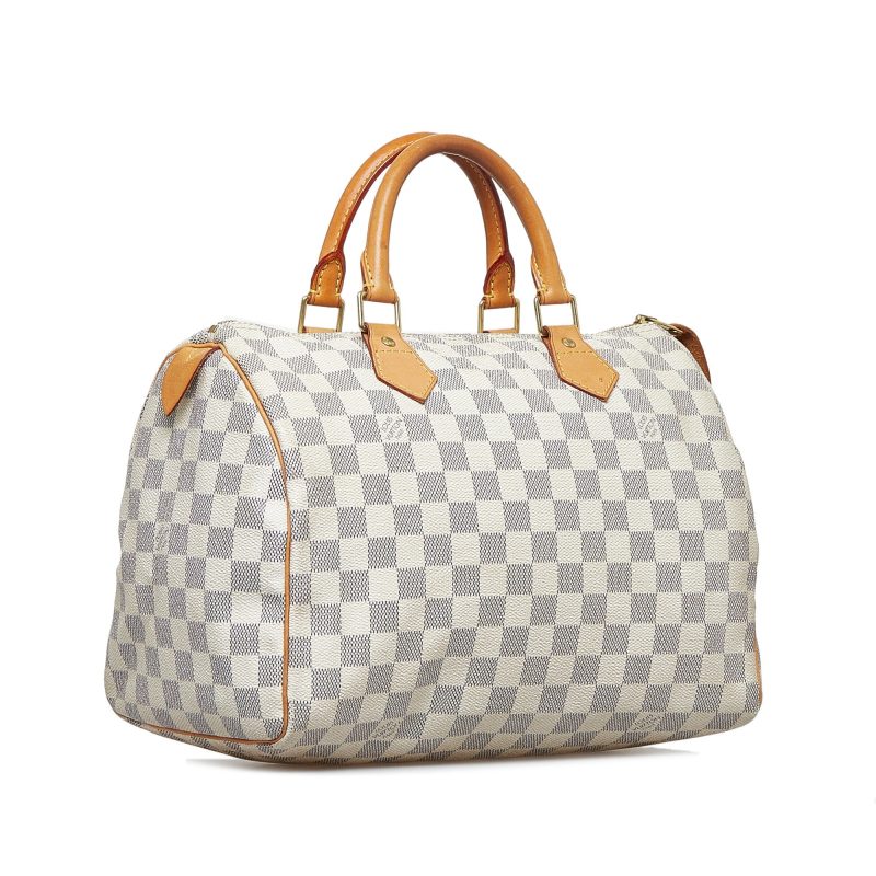 LOUIS VUITTON Damier Azur Speedy 30 Boston Bag