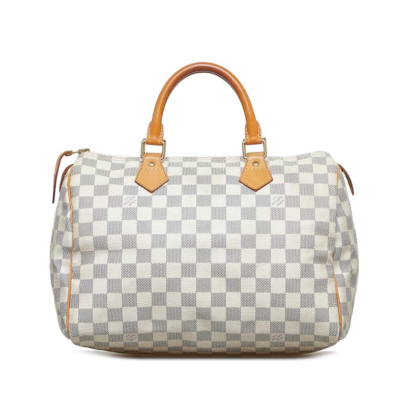 LOUIS VUITTON Damier Azur Speedy 30 Boston Bag - Image 2