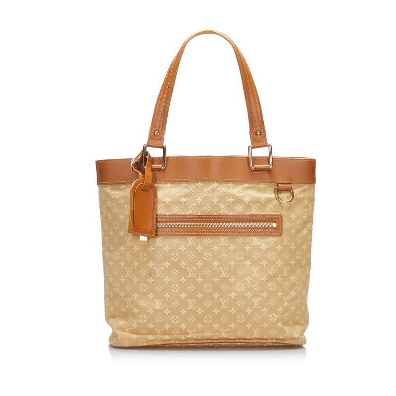 Louis Vuitton Lucille GM Brown Mini Lin Monogram Canvas - Image 8