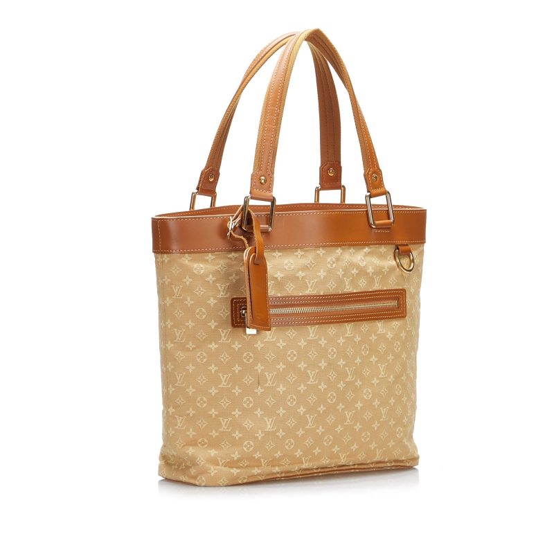 Louis Vuitton Lucille GM Brown Mini Lin Monogram Canvas