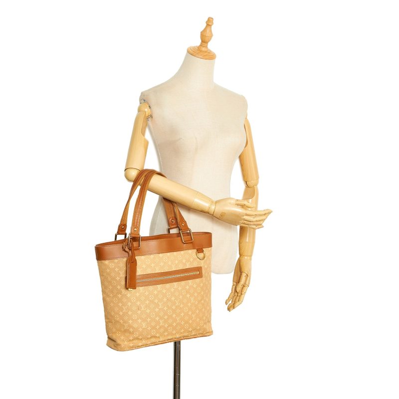Louis Vuitton Lucille GM Brown Mini Lin Monogram Canvas - Image 4