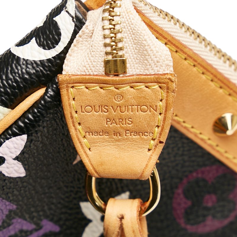 Louis Vuitton Pochette Accessoires Black Multicolor Monogram - Image 6