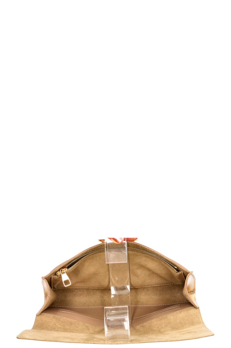 Louis Vuitton Louise Clutch Gold - Image 10