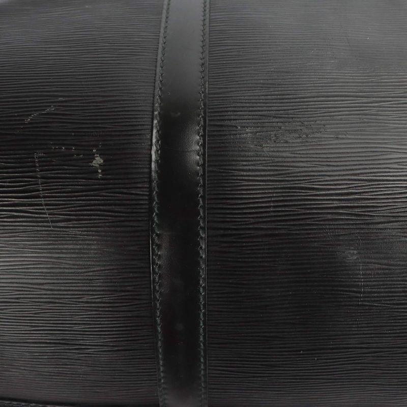 Louis Vuitton Keepall 60 Black Epi - Image 6