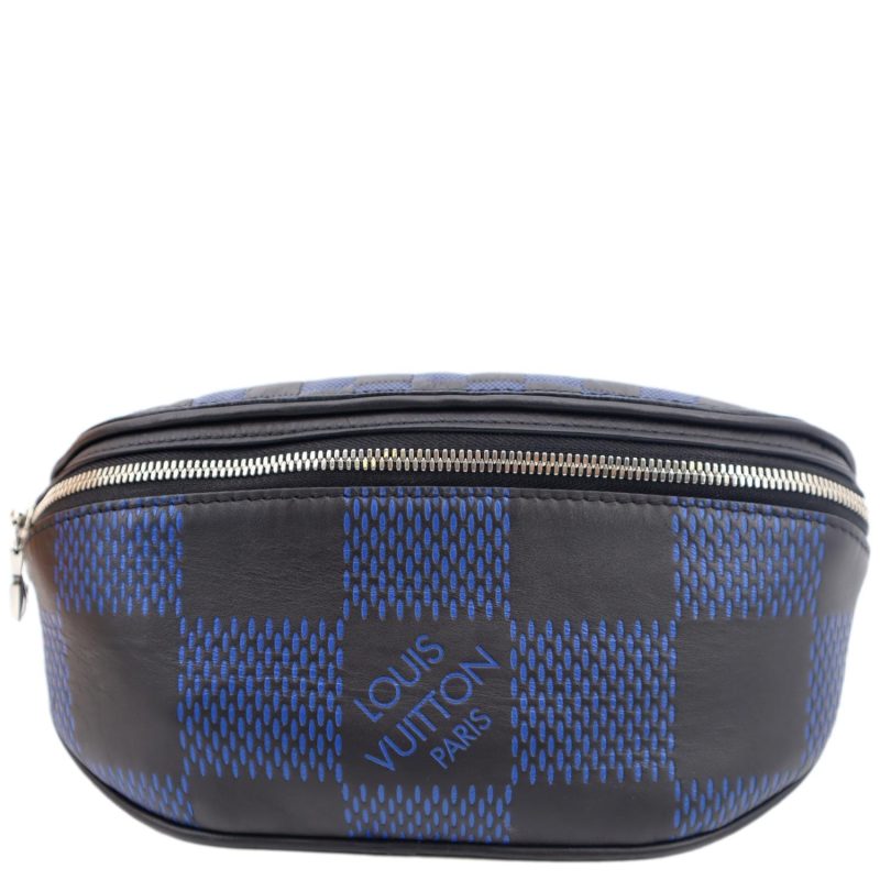 LOUIS VUITTON Campus Damier Infini Leather Bumbag Navy Blue - Image 10