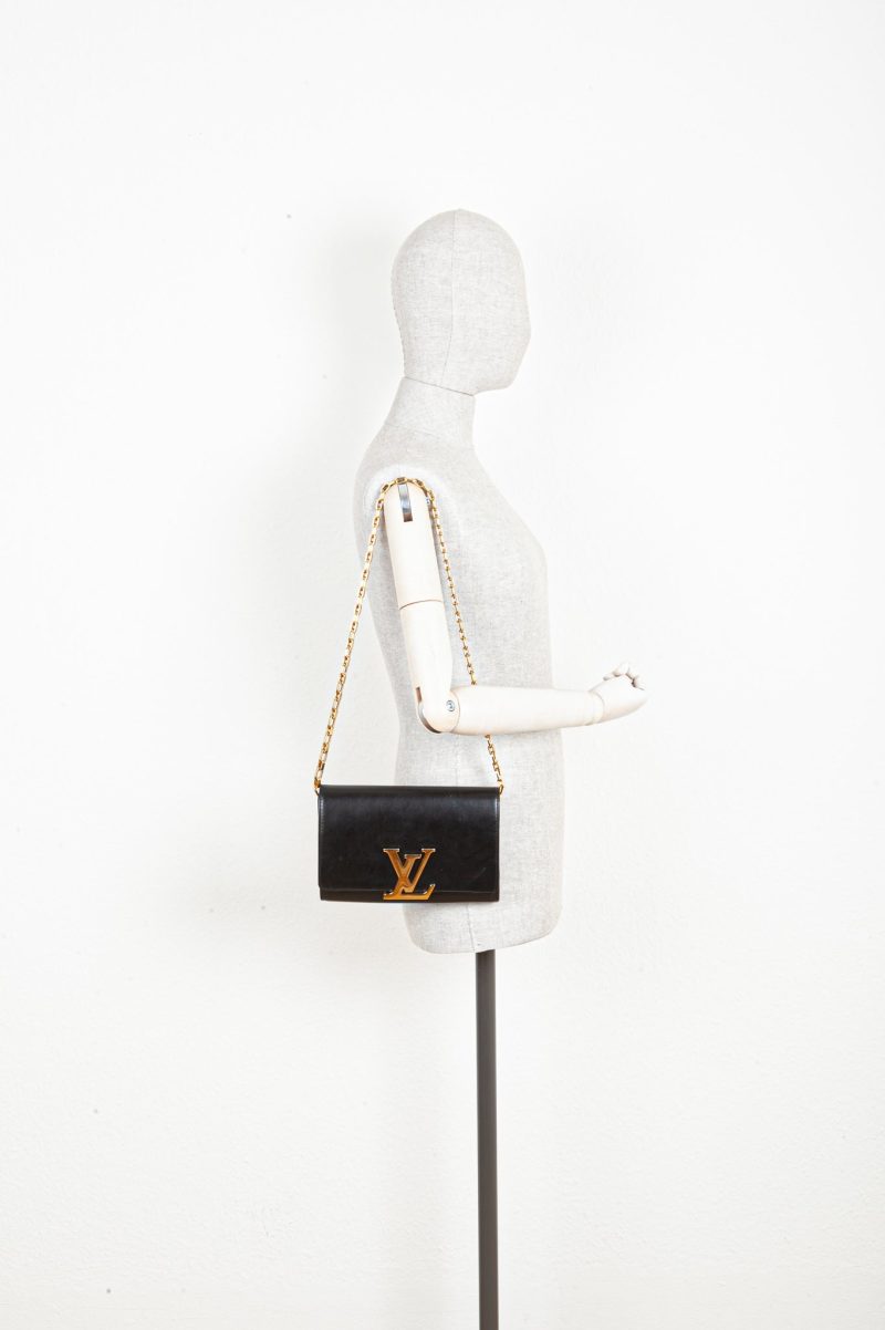 Louis Vuitton Chain Louise Bag GM Black