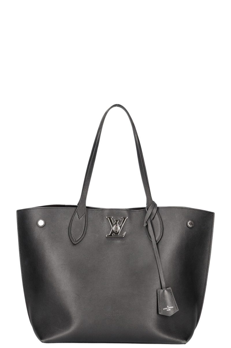 Louis Vuitton Lockme Go Tote Bag Leather Black - Image 12