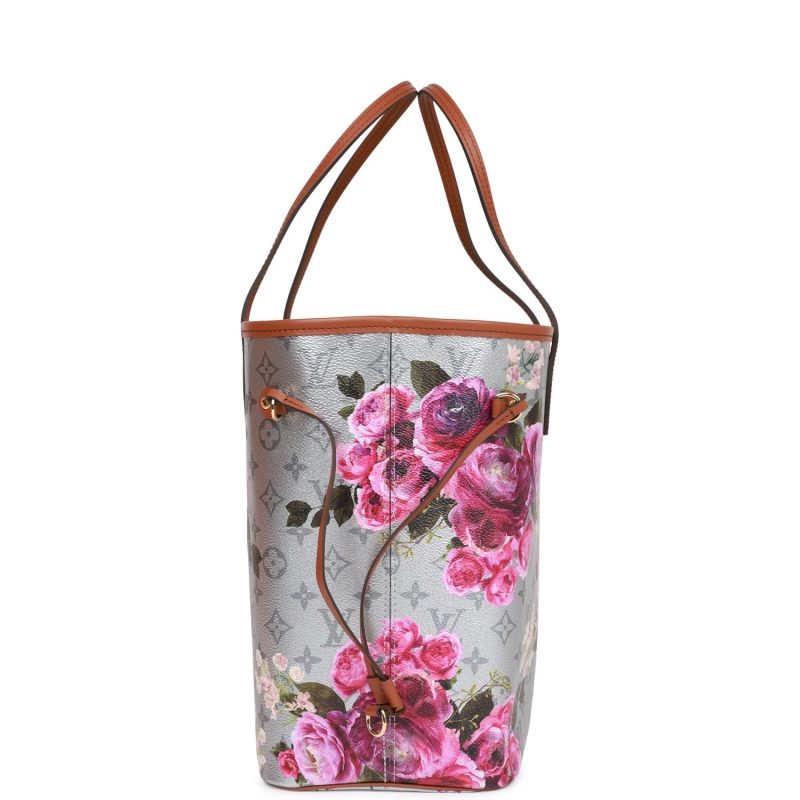 Louis Vuitton LV Garden Metallic Monogram Neverfull MM - Image 3