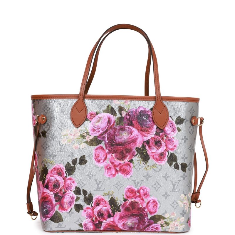 Louis Vuitton LV Garden Metallic Monogram Neverfull MM - Image 4