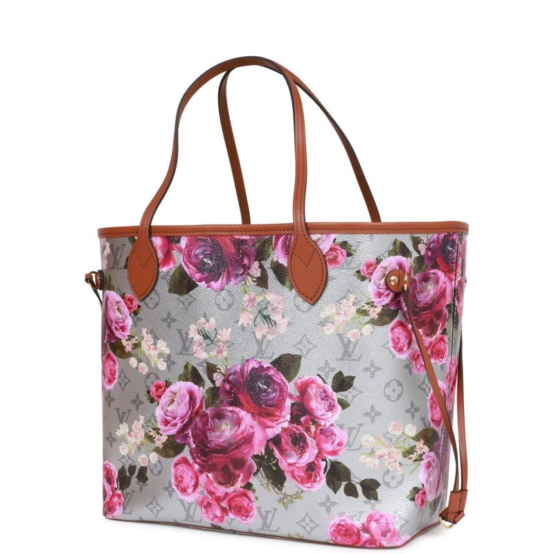 Louis Vuitton LV Garden Metallic Monogram Neverfull MM - Image 5