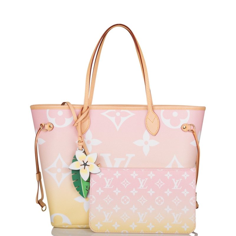 Louis Vuitton Light Pink By The Pool Giant Monogram Neverfull MM - Image 9