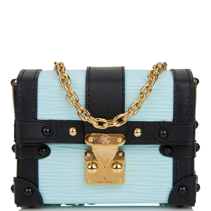 Louis Vuitton Light Blue Epi Mini Essential Trunk Bag - Image 9