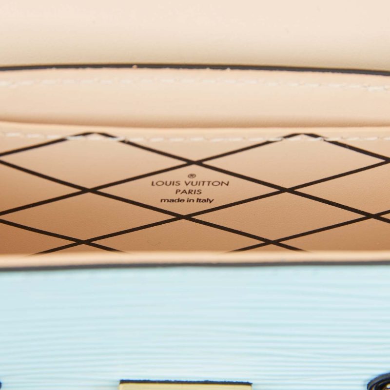 Louis Vuitton Light Blue Epi Mini Essential Trunk Bag - Image 8