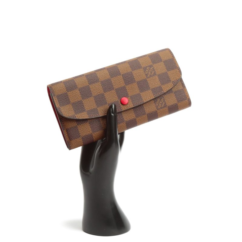 LOUIS VUITTON Damier Ebene Emilie Wallet