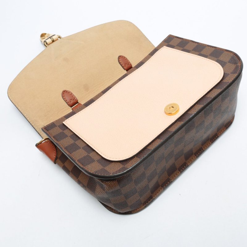 LOUIS VUITTON Beaumarchais Damier Ebene & Light Pink Top Handle - OUTLET FINAL SALE - Image 10