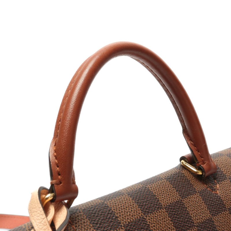 LOUIS VUITTON Beaumarchais Damier Ebene & Light Pink Top Handle - OUTLET FINAL SALE - Image 6