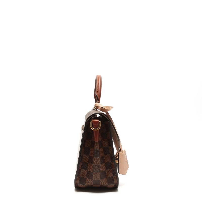 LOUIS VUITTON Beaumarchais Damier Ebene & Light Pink Top Handle - OUTLET FINAL SALE - Image 4