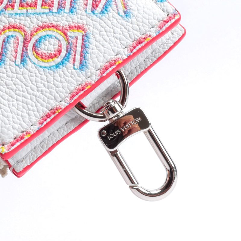 Louis Vuitton White Damier Spray Double Zipped Card Holder - Image 14