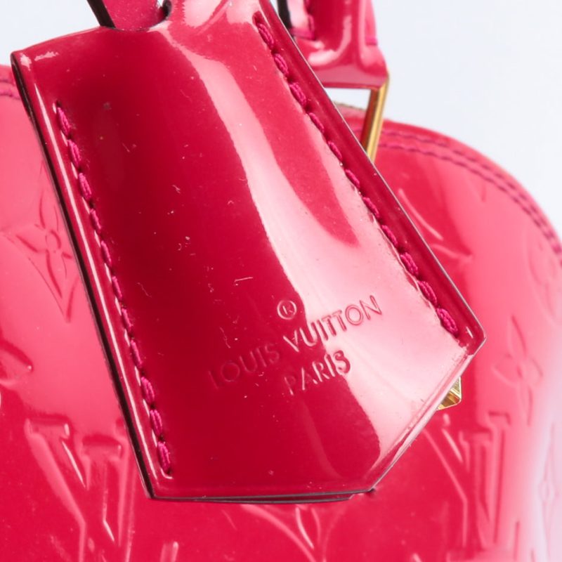 LOUIS VUITTON Monogram Vernis Alma MM Red - Image 21
