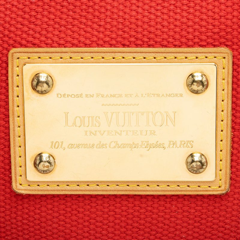 Louis Vuitton Canvas Antigua Cabas PM Tote (SHF-21092) - Image 8