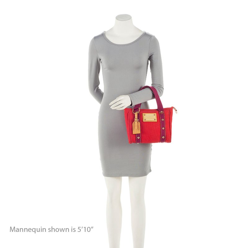 Louis Vuitton Canvas Antigua Cabas PM Tote (SHF-21092) - Image 4