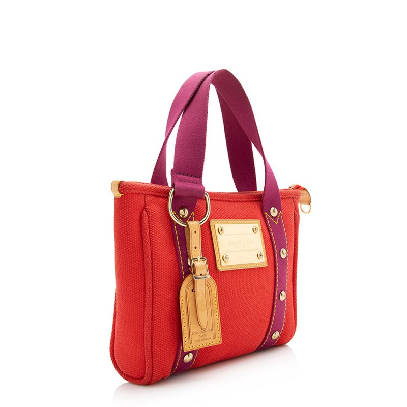 Louis Vuitton Canvas Antigua Cabas PM Tote (SHF-21092)