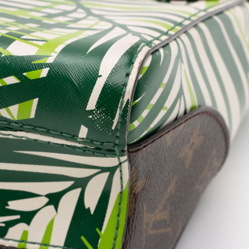 Louis Vuitton Coated Canvas Palm Twist MM Shoulder Bag (SHF-JaIdPa) - Image 9