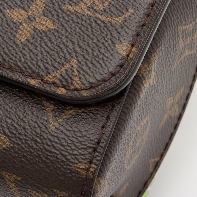 Louis Vuitton Coated Canvas Palm Twist MM Shoulder Bag (SHF-JaIdPa) - Image 17